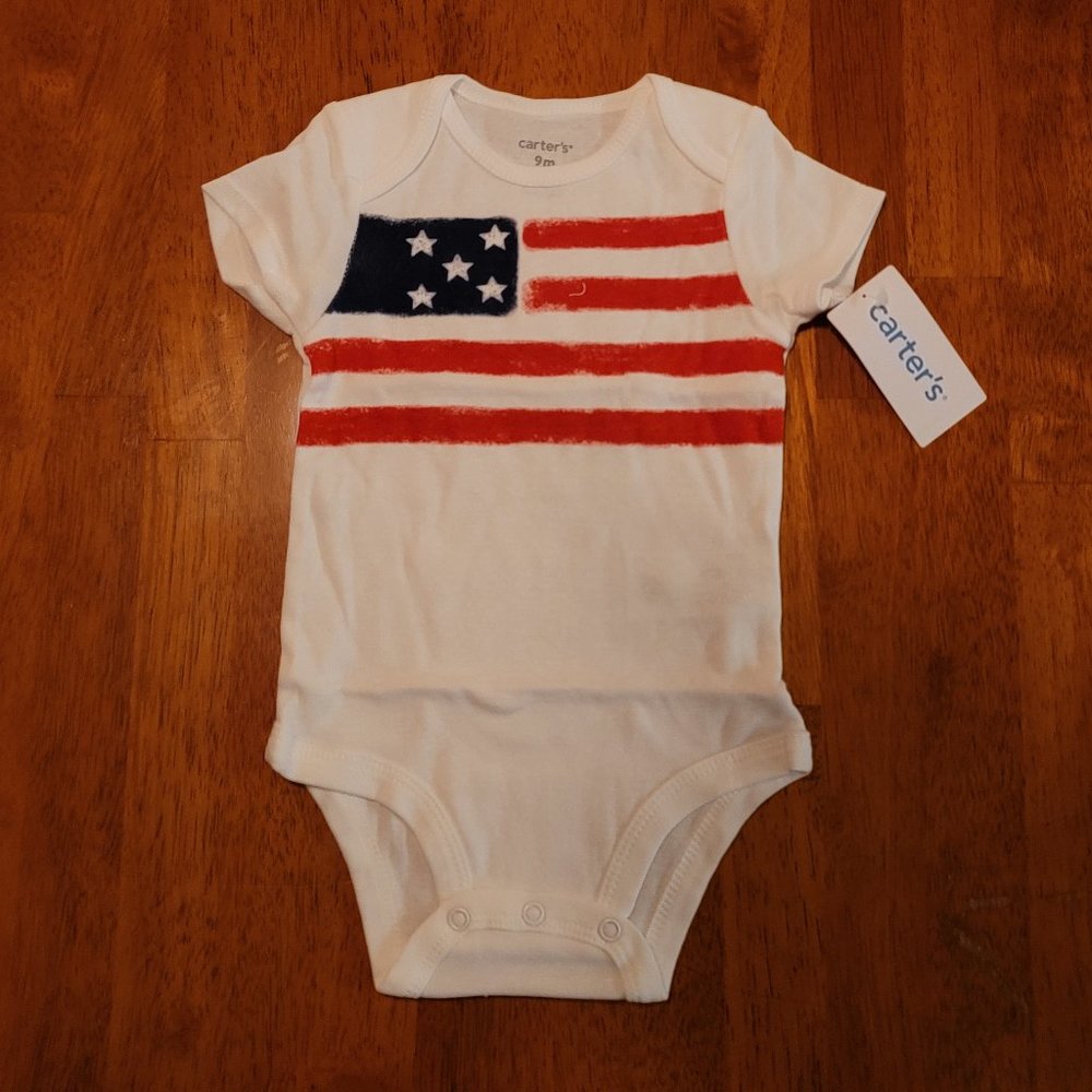 Carter's USA/American Flag Onesie
